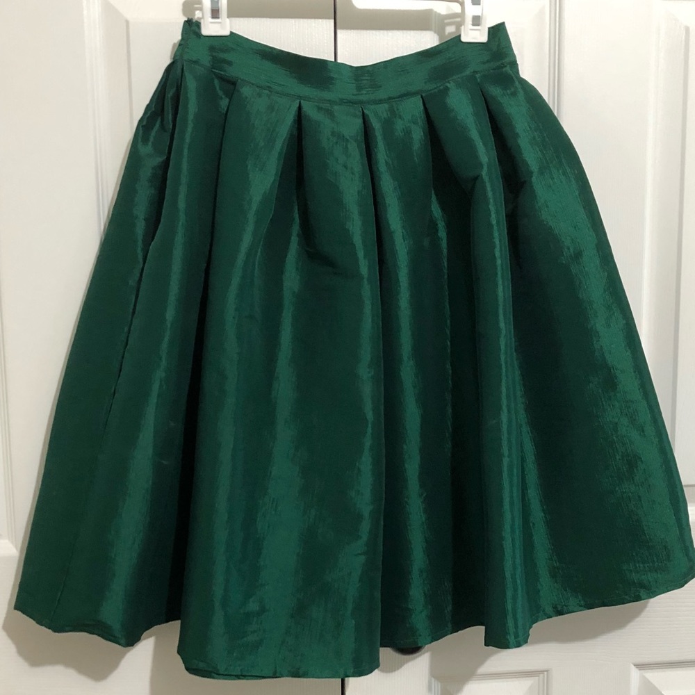Midi Green Skirt